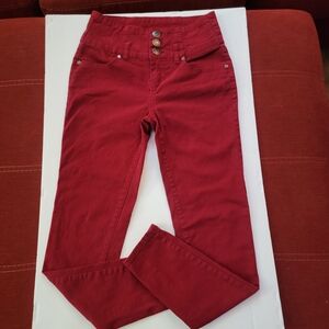 Celebrity Pink High Rise Red Jeans